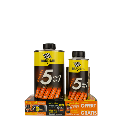 Bardahl Motor Reiniger 5 In 1 Diesel (9574) 1L + 300ML GRATIS PROMOBOX
