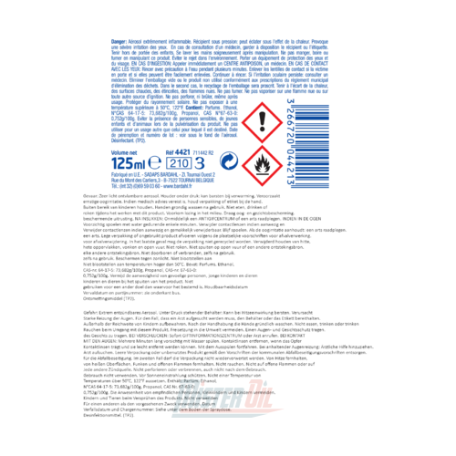 Bardahl Ontsmettingsmiddel Airconditioning (4421FNP) - 4