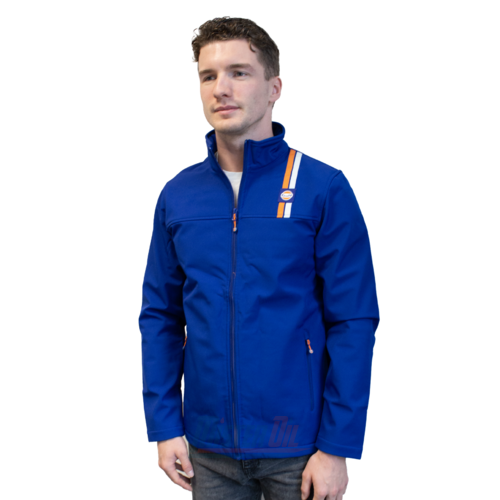 Gulf Softshell Blauw Logo + Streep Borst S - 3