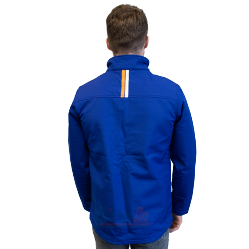 Gulf Softshell Blauw Logo + Streep Borst S - 4