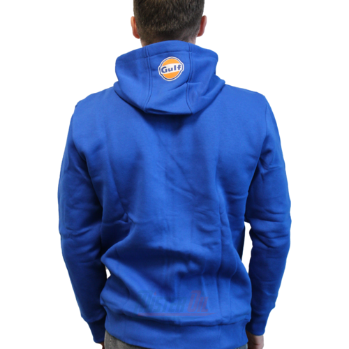 Gulf Sweatshirt Dik Blauw Logo Borst XXL - 2