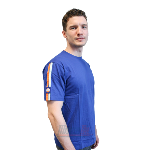 Gulf Tshirt Blauw Logo Arm L - 2