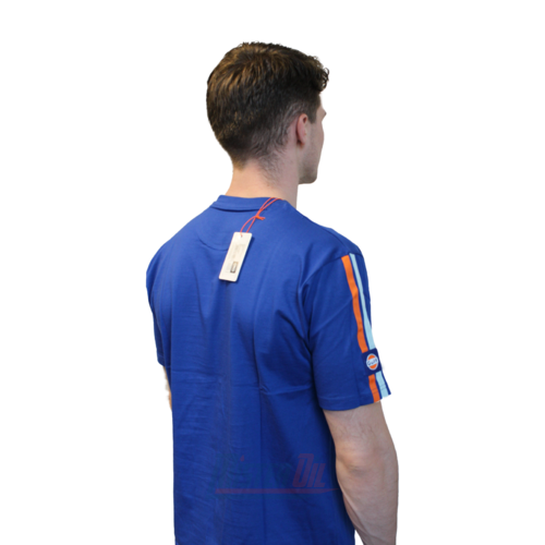 Gulf Tshirt Blauw Logo Arm L - 4