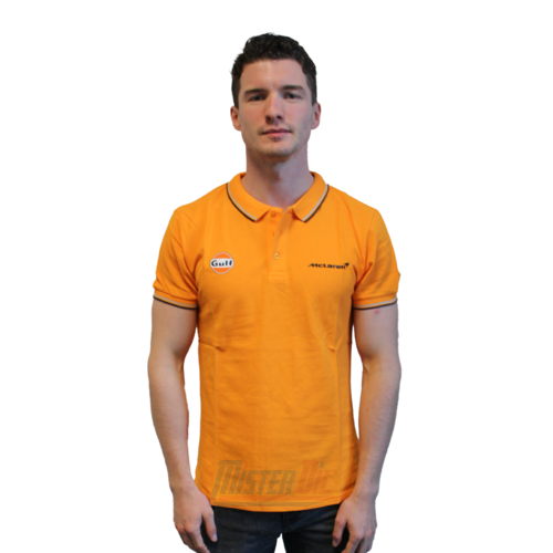 Gulf x McLaren Polo Oranje XS