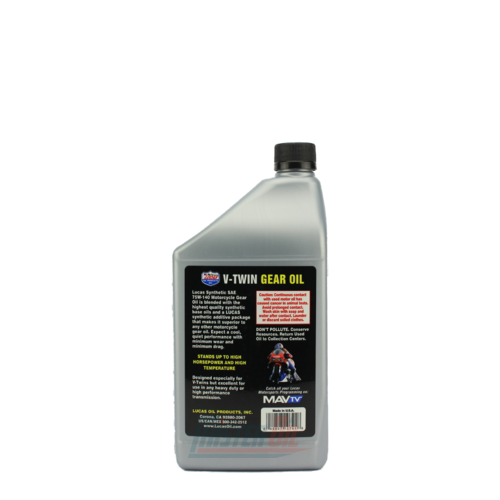 Lucas Oil Synthetic V-Twin Gear Oil (40791) - 2
